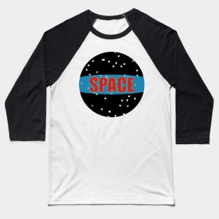 Space stars typography design Baseball T-Shirt